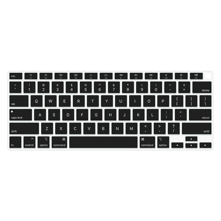 Nitouy Keyboard Cover for Apple MacBook Air 13 inch A2179 Notebook Film (Black)