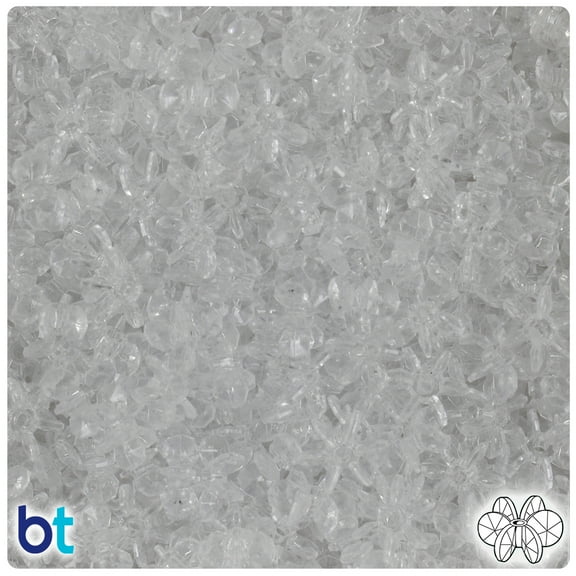 BeadTin Crystal Transparent 10mm SunBurst Craft Beads (450pcs)