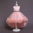 thumbnail image 5 of Esaierr Kids Dress Princess Dress 3-10Y Toddler Flower Fluffy Dress Piano Performance Dress Sleeveless Party Gown Birthday Dress Photography Prop Special Occasion Dress, 5 of 7