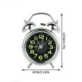thumbnail image 3 of 4 Inches Twin Bell Super Loud Alarm Clock With Nightlight For Heavy Sleepers, 3 of 9