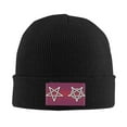 thumbnail image 2 of ZICANCN Knit Beanie Hat-Wicca Pagan Medieval Winter Cap Soft Warm Classic Hats for Men Women Red Metal Band Purple Lilac, 2 of 8