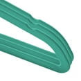 thumbnail image 3 of Casafield 50 Velvet Baby Hangers for Infant & Toddler Clothes, 11" - Teal, 3 of 7