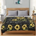 thumbnail image 4 of Colorful Sunflowers Blanket for Boys Girls, Lightweight Soft Throw Blankets, Cozy Plush Keep Warm Small Throws Blankets for Baby/Kids/Youth/Adult, 50X60 inches, 4 of 7