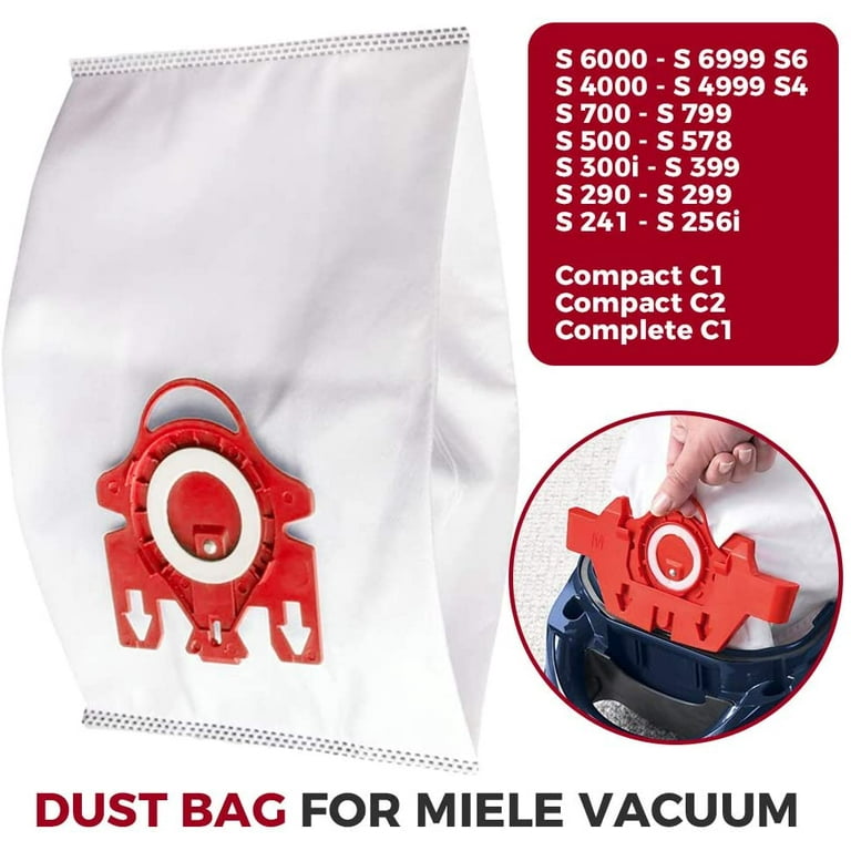 3D Airclean Dust Bags Replacement for Miele FJM Vacuum Compact C2