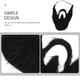 thumbnail image 3 of 2 piezas Bigote falso de bigote halloween barba divertida con elástico sog de cosplay de disfraz de vestuario, 3 of 6