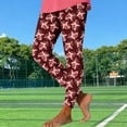 thumbnail image 5 of Mifsaly Football Leggings Women Football Heart Print High Waist Stretchy Workout Pants Gym Yoga Team Fans Sport Pant XXL, 5 of 5