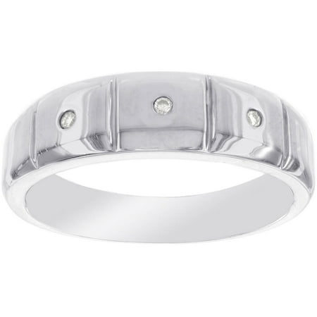 Diamond Platina 4 Men's Wedding Band