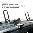 thumbnail image 4 of J Bar Support de Toit de Kayak, Support de Charge en Fer Stablement Fixé Détachable Structure Universelle Robuste 2 Pcs Porte-Toit de Canot pour Camionnette, 4 of 8