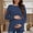 4-cowboy blue, variant on Maternity clothes Long Sleeve Maternity shirts for Women Casual Tunic Tops Lightweight Pullover