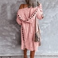thumbnail image 4 of Vedolay Sweaters for Women Long Sleeve Kimono Loose Cardigan Cover Up Ladies Cardigan Pink,5XL, 4 of 5