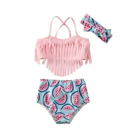 

Toddler Kid Baby Girl Watermelon Swimsuit Bikini Swimwear Bathing Suit Beachwear 0-24M