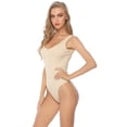 thumbnail image 7 of Purcoar Women's Open Button Bodysuit Body Shaper With Built-In Bra, 7 of 7