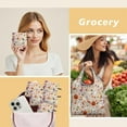 thumbnail image 6 of 5 Pack Foldable Shopping Bag,Fun Halloween Pattern Reusable Grocery Bags with Pockets,Large Reusable Tote Bags with Handles Waterproof & Lightweight, 6 of 6