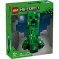 thumbnail image 3 of LEGO Minecraft The Creeper Kids Toy - Minecraft Toy for Gaming Fans - Room Decor for Gamers 10 and Up - Poseable Action Figure with 1st Version Minifigure - Cool Gift for Boys and Girls - 21276, 3 of 8