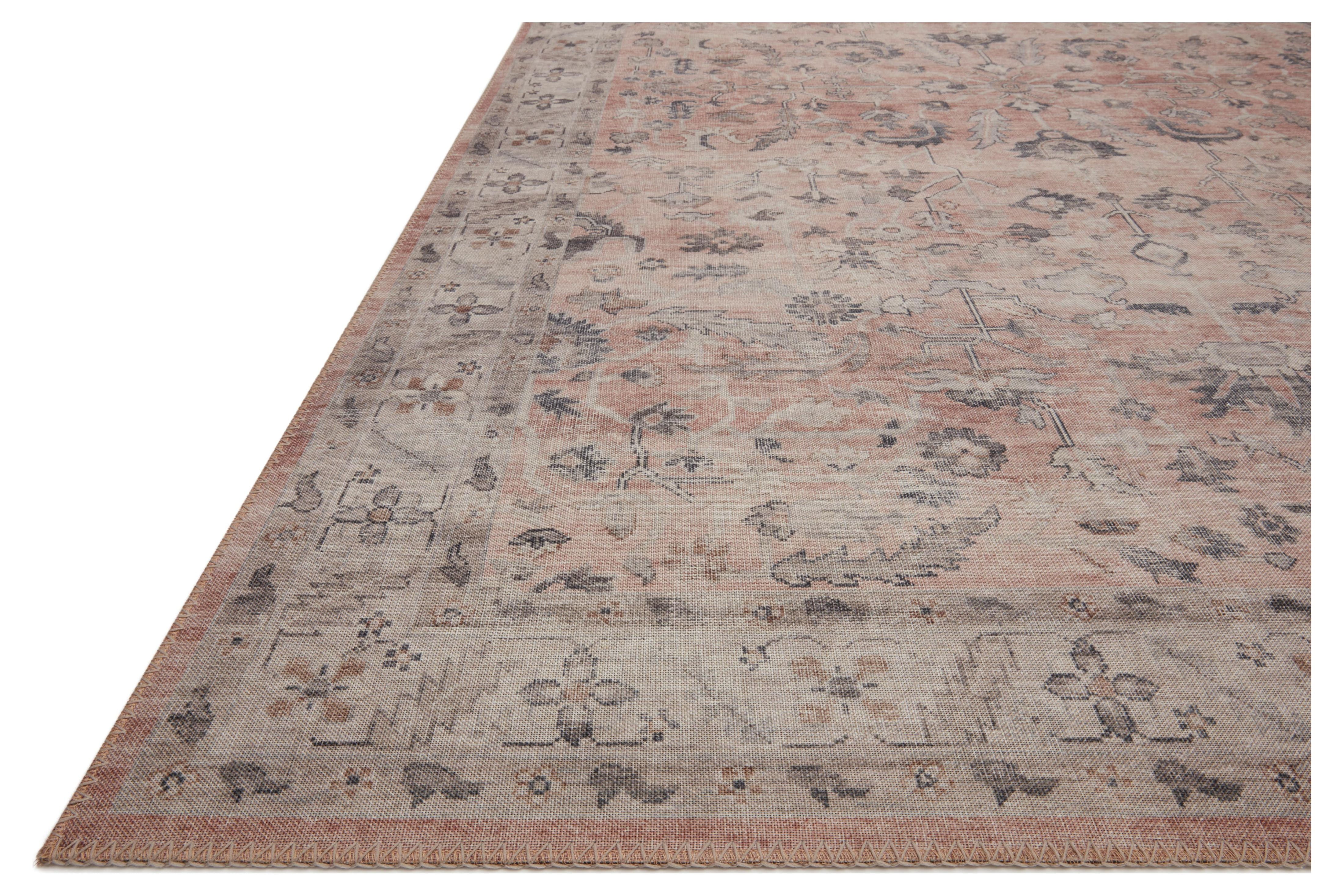 Loloi Hathaway Printed Oriental Area Rug, Blush / Multi, 5'-0" x 7'-6"