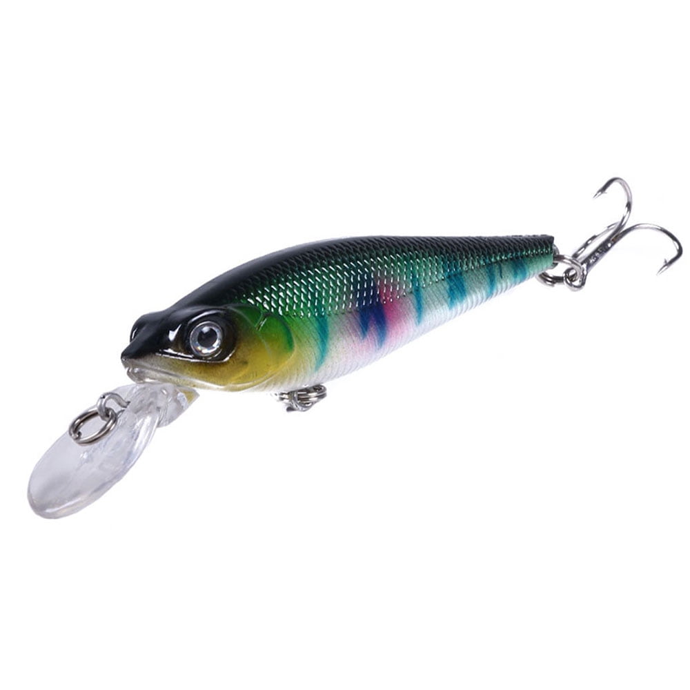 HENGJIA Minnow Bass Fishing Lures - Jerkbait Lure Set Hard Baits Crankbait for Catfish Trout Walleye Fishing Plug 8Pcs/kit