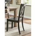 thumbnail image 4 of Casual Dining Chairs Of 2, Black Finish, Wood, Back, Pine Veneer Finish Side 2pcs, Chair, Veneer, Wood, 4 of 5