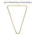 thumbnail image 3 of Stainless Steel Necklace for Men Miami Cuban Link Chain Cuban Chain Necklace, 3 of 8