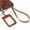 Brown, variant on SEIWEI Card Holder Badge Cover with Key Ring PU Lanyard Telescopic Buckle Lanyard Card Holder Wallet