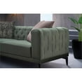 thumbnail image 4 of Enza Home Dorian 3-Seater Polyester Fabric Sofa in Green/Black, 4 of 6