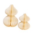 thumbnail image 2 of balikha 2 Pieces Lunar New Year Honeycomb Centerpieces Desktop Ornaments Gourd 2025 Chinese New Year Table Decorations for Restaurant White, 2 of 9
