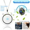 Amerteer Mini Portable Air Purifier, Wearable Air Purifier Necklace USB Charging Travel-Size Smoke Purifier, Personal Air Purifier, Remove Pet Smell Cigarette Smoke Odor for Adults/Kids