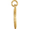thumbnail image 2 of FB Jewels 14K Yellow Gold Engravable Round Rope Pendant, 2 of 2