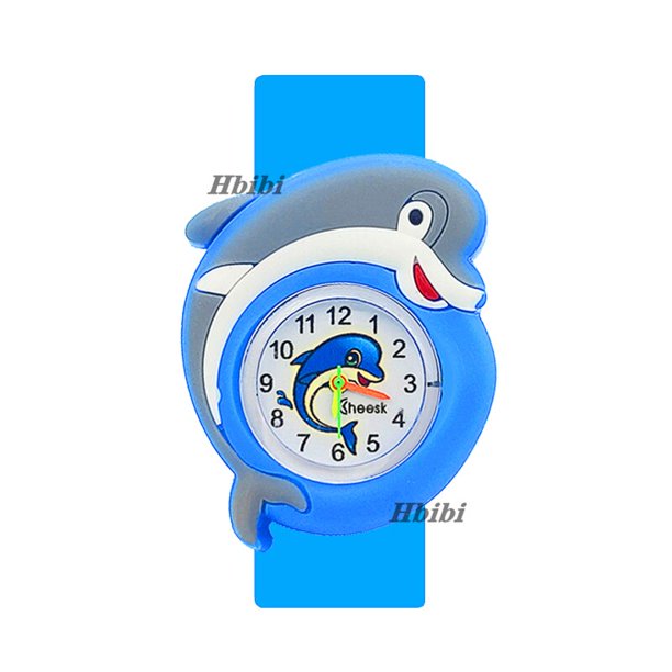 48 estilos juguetes niños reloj bebé aprender tiempo reloj pulsera 3D dibujos animados Slap niños relojes para niños niñas regalos Montre Enfant Gao Jinjia LED