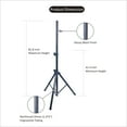 thumbnail image 3 of Sound Town 2-Pack Universal Tripod Speaker Stands with Adjustable Height, 35mm Compatible Insert, Locking Knob and Shaft Pin, Black (STSD-71B-PAIR), 3 of 5