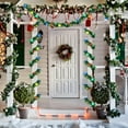 thumbnail image 3 of 16.4 ft Christmas Prelit Tinsel Garland with Lights Battery Operated 50 LED Hanging Garland with Light Xmas Foil Garland for Tree Wedding Party Decoration, 3 of 6