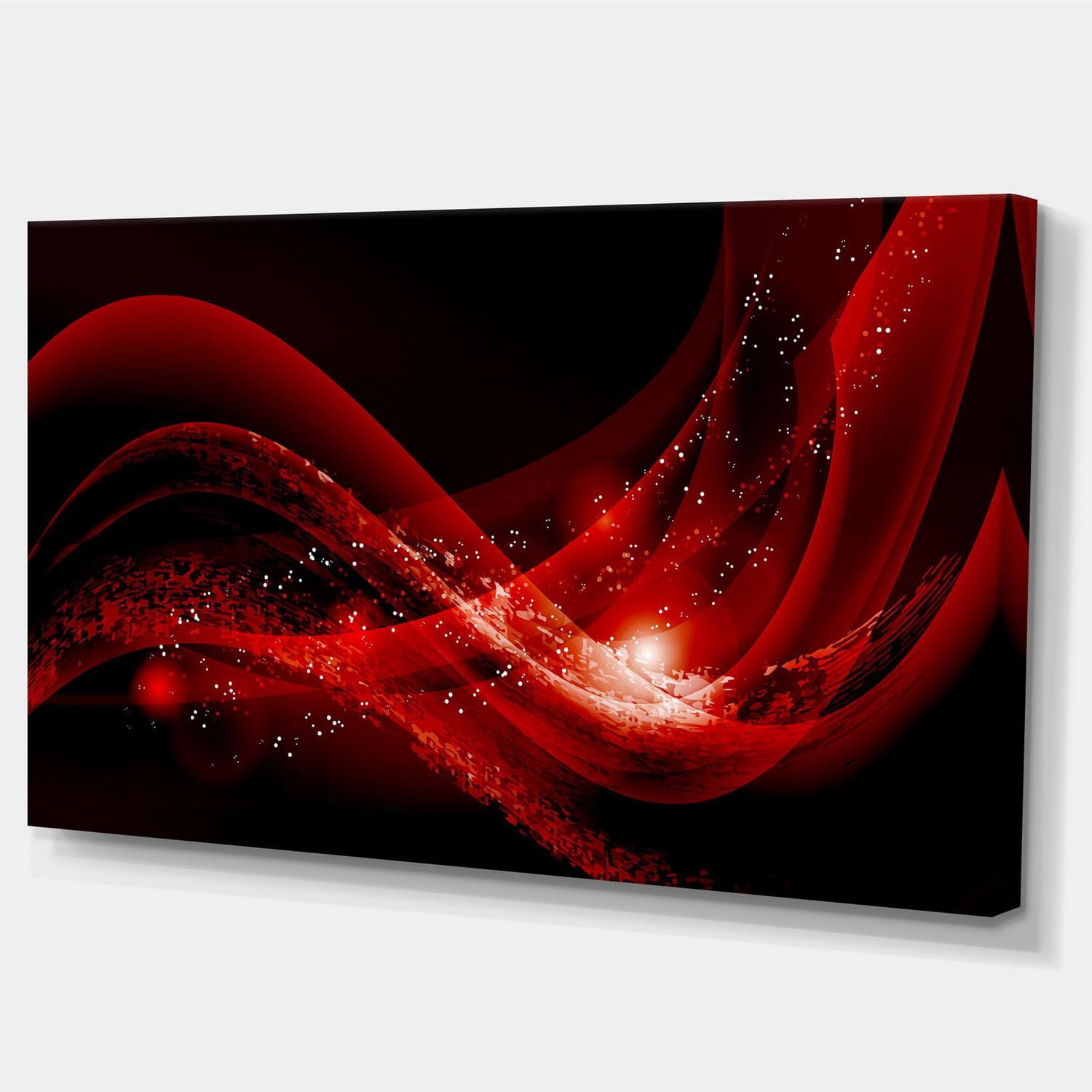 Designart Dark Red Vector Canvas Wall Art