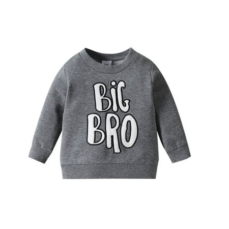 

Hfolob Toddler Boy Sweatshirt Long Sleeve Letter Embroider T Shirt Pullover Tops Clothes Kids Sweatshirts