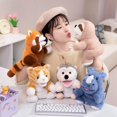 thumbnail image 4 of 30 Styles Stuffed Plush Animals Toys Hand Finger Story Puppet Cute Dolls Educational Babys Duck Lamb Cow Dog Horse Children Gift, 4 of 5
