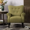 Modern Accent Chair Single Sofa Comfy Fabric Upholstered Arm Chair Living Room Avocado