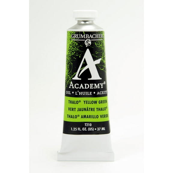 Grumbacher Academy Oil Color, 37ml, Thalo Yellow Green