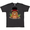 thumbnail image 3 of Inktastic Groundhog Day with Groundhog in Top Hat T-Shirt, 3 of 5