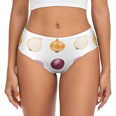 Womens Underwear - Onion Minimalist No Show Seamless Underwear for Women  Soft Stretch Womens Panties  Hipster Ladies Panties Bikini Underwear Briefs