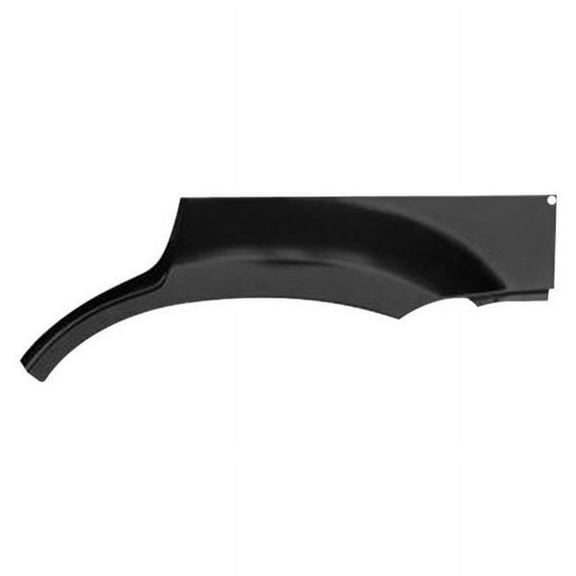 Left Hand Body Side Panel Above Rear Wheel without Molding Holes 2001-2007 Ford Escape, Black