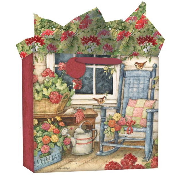 LANG EXTRA LARGE GIFT BAG, HEART & HOME