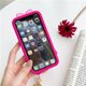 thumbnail image 2 of Funda Compatible para iPhone 13 Sailing Lindo Kawaii Rosa Retro 3D Gel Protector con Espejo de Maquillaje y Colgante de Bola de Pelo, 2 of 5