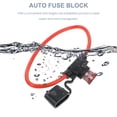 thumbnail image 3 of LIFKOME 2Pcs Splashproof Fuse Box Red Automotive Fuse Block with Detachable Base for 10Awg Wire, 3 of 6