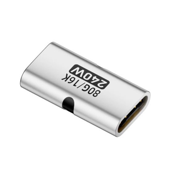 USB Type C Female to Female Adapter Supporting PD 240W for Connecting Devices with Type C Ports in Office and Home Environments