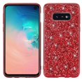 thumbnail image 1 of Funda protectora de TPU con purpurina y polvo a prueba de golpes para Galaxy S10+ (negra), 1 of 4
