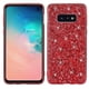 thumbnail image 1 of Funda protectora de TPU con purpurina y polvo a prueba de golpes para Galaxy S10+ (negra), 1 of 4