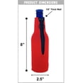 thumbnail image 2 of I'd Rather Be Fishing Beer Bottle Coolie (Burgundy), 2 of 4