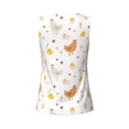 thumbnail image 5 of Lsque Funny Chicken Printed Workout Tank Tops for Women, Athletic Sports Tank Tops, Compression Sleeveless Dry Fit Shirts,Sleeveless Yoga Shirt-, 5 of 9