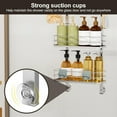 thumbnail image 3 of Adjustable Hanging Over the Shower Door Caddy,Bathroom Organizer Shelf Storage with 4 Hooks for Razor,No Drilling Rustproof Shower Rack Basket, 4 Tier, Silver, 3 of 16
