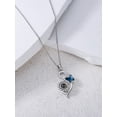 thumbnail image 4 of I Love You Necklace 100 Languages Projection Necklace 925 Sterling Silver Sunflower Butterfly Pendant Necklace Jewelry Romantic Mothers Birthday Christmas Gifts for Friend Women, 4 of 7