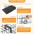 thumbnail image 4 of YRLLENSDAN 36 inch Medium Dog Crate for Small Dog Foldable Metal Dog Crate with Easy Clean Plastic Tray Indoor Dog Cage for Medium Sized Dog 2-door Medium Dog Kennel with Divider, Black, 4 of 8
