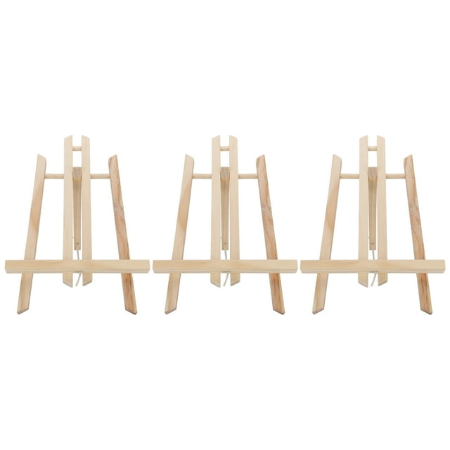 Chevalet Trapézoïdal de Bureau, 3pcs Mini Chevalet Pin Peinture Affichage Mini Chevalet de Qualité Supérieure